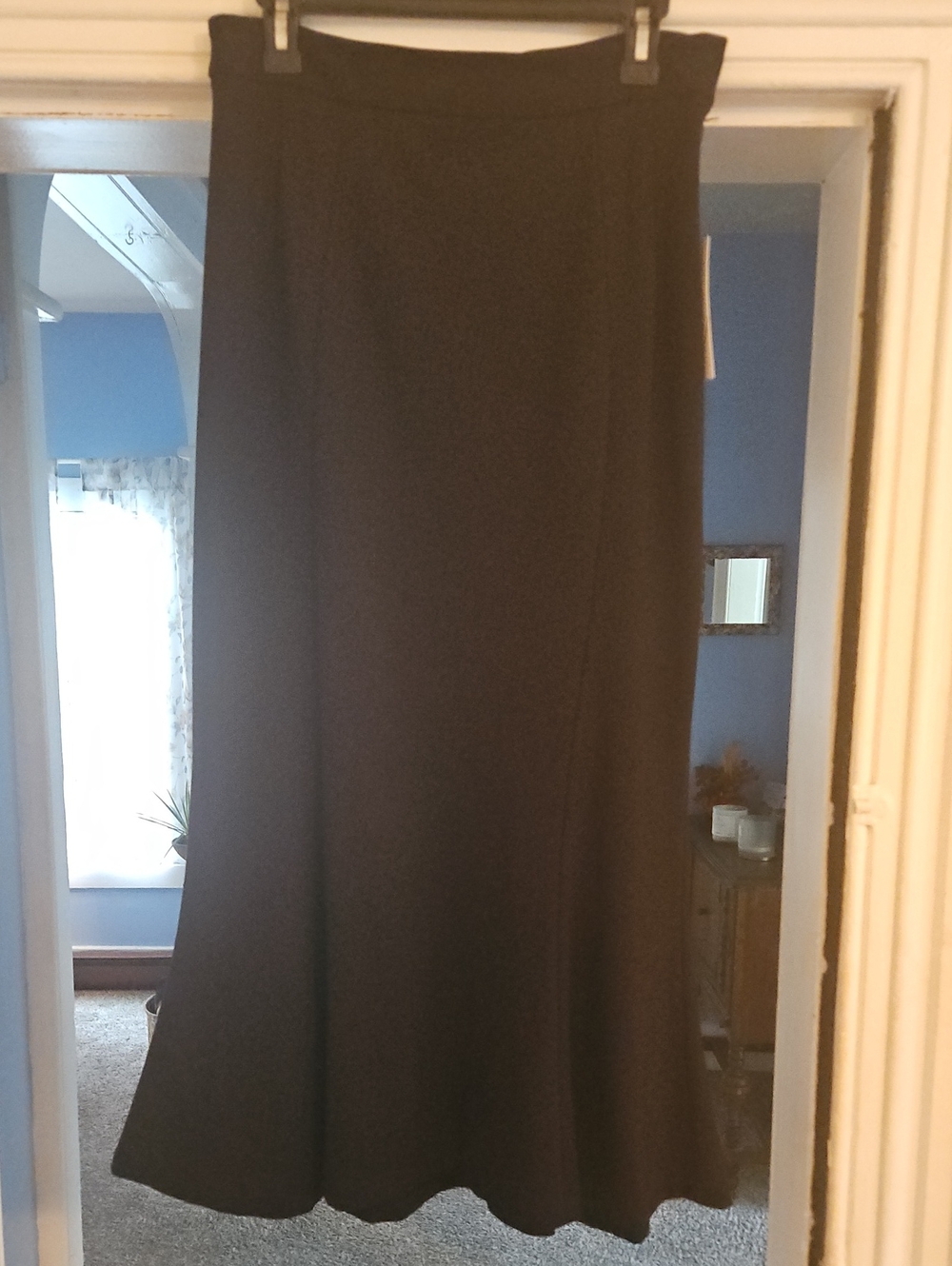 Worthington Black Maxi Skirt with Subtle Flare